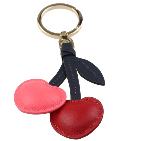 NWT-Kate Spade-SET-Bing Cherry🍒Large Striped Bifold Wallet & Cherry🍒Charm-$328 - Picture 15 of 16